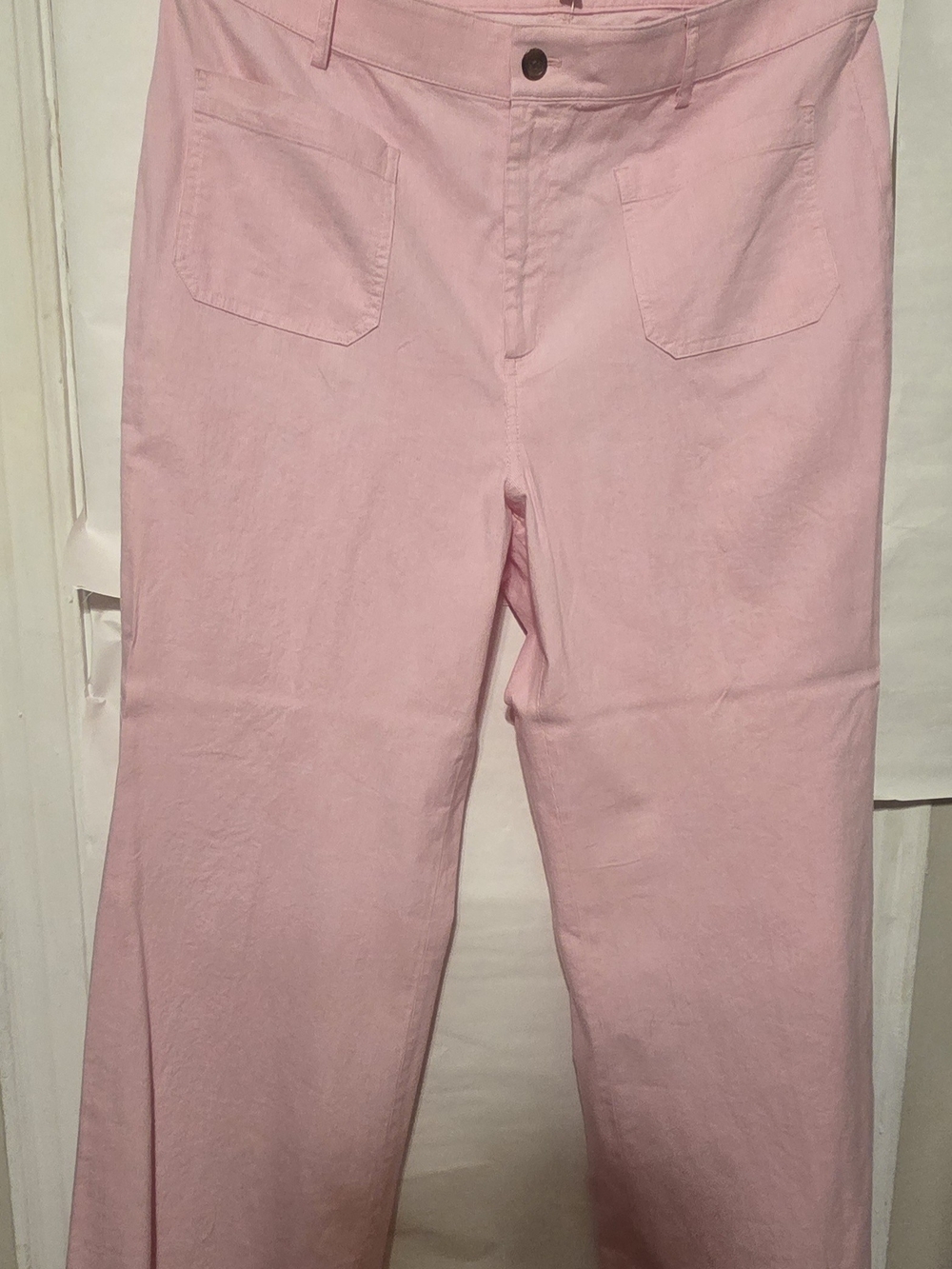 J. Crew Light Pink Wide-Leg Pants